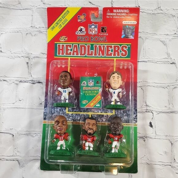 💙NIB Vintage NFL Limited Edition Headliners Pro Bowl 5 Pack - Picture 1 of 4